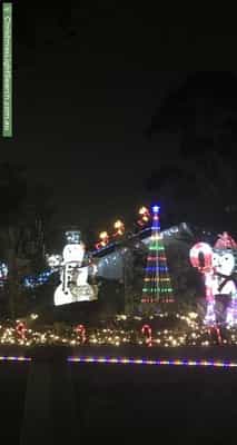 Christmas Light display at 14 Harewood Close, Boronia