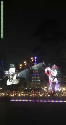 Christmas Light display at 14 Harewood Close, Boronia