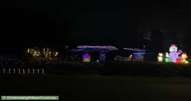 Christmas Light display at 39 Diamantina Crescent, Kaleen