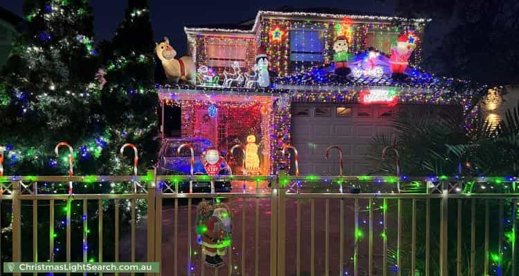 Christmas Light display at 8 Clisdell Avenue, Canterbury