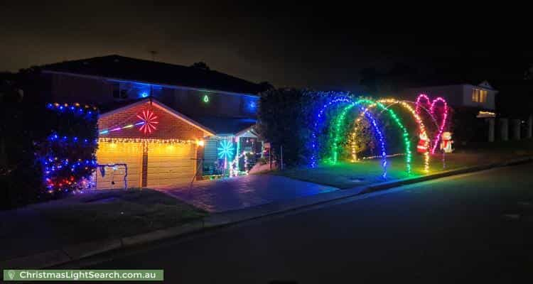 Christmas Light display at  Sydney Road, Hornsby Heights