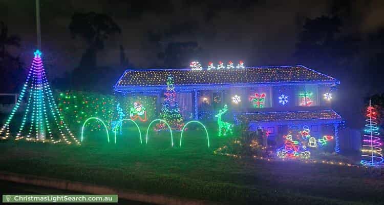 Christmas Light display at 6A Frontignan Street, Eschol Park