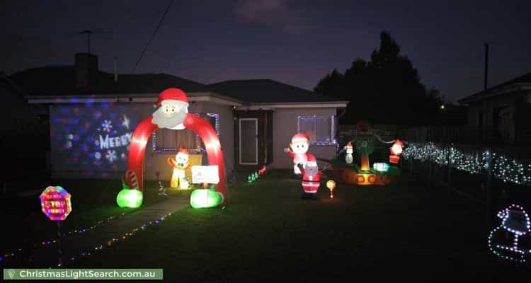 Christmas Light display at 51 Edinburgh Crescent, Goodwood