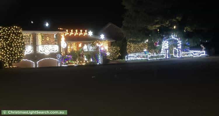 Christmas Light display at 16 Tipping Place, McKellar