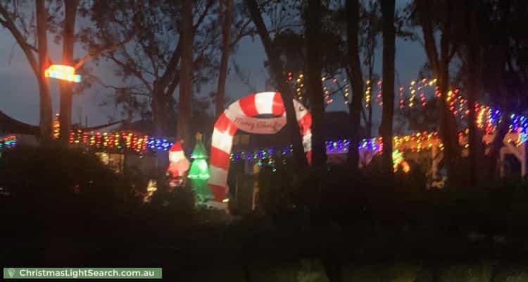 Christmas Light display at 77-81 Bellavista Court, Plenty