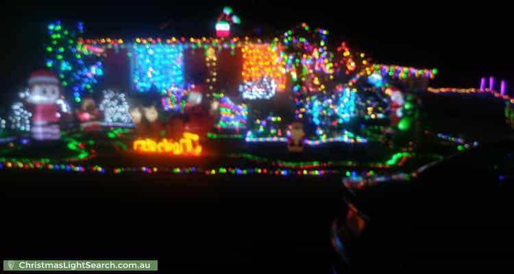 Christmas Light display at 28 Alexander Crescent, Frankston