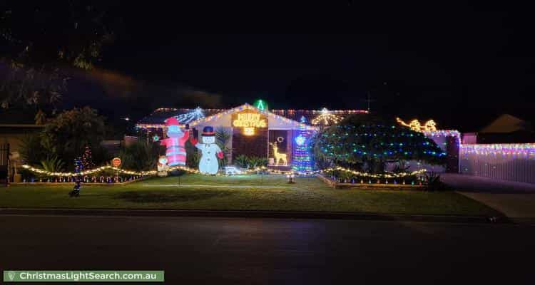 Christmas Light display at 21 Bantanga Crescent, Salisbury North