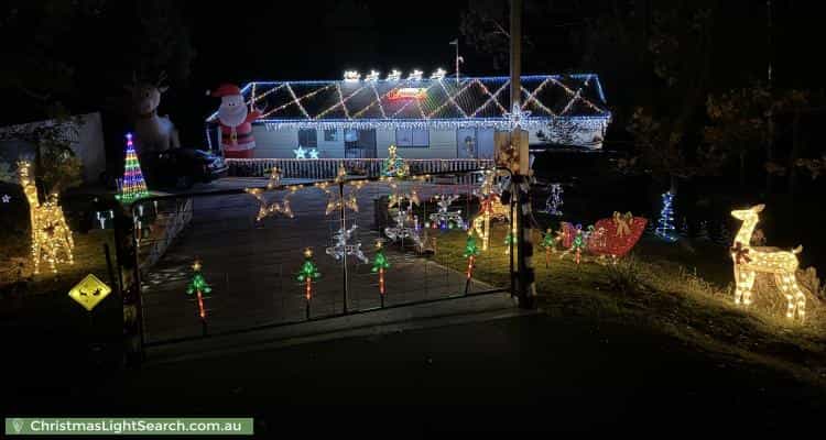 Christmas Light display at 120 Snug Tiers Road, Snug