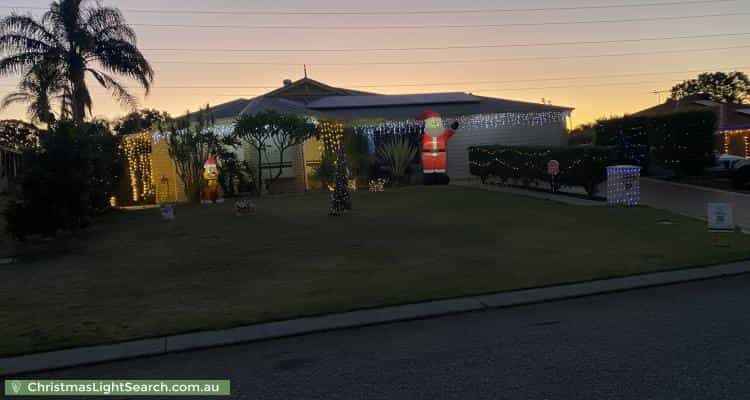 Christmas Light display at 20 Bucknell Place, Swan View