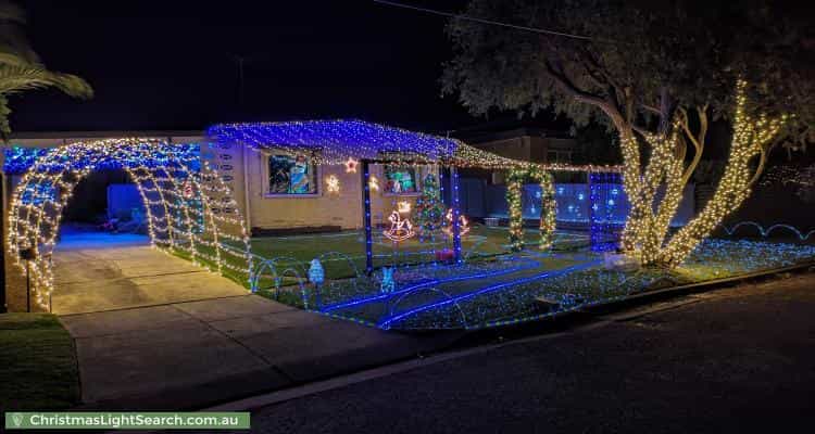 Christmas Light display at 13 Flower Court, Grovedale