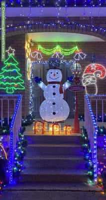 Christmas Light display at  Kemp Street, Mortdale