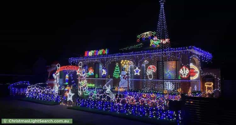 Christmas Light display at  Kemp Street, Mortdale