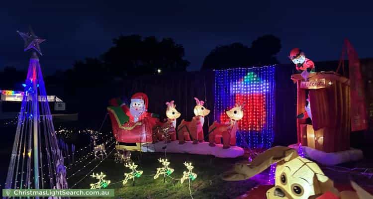 Christmas Light display at 9 Reeve Place, Rowville