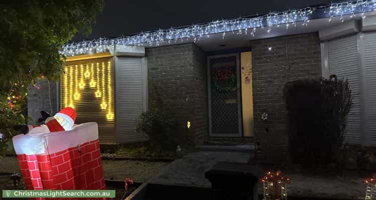 Christmas Light display at 9 Reeve Place, Rowville