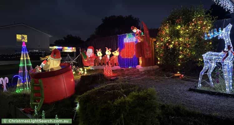 Christmas Light display at 9 Reeve Place, Rowville