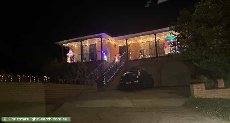 Christmas Light display at 43 Cameron Road, Queanbeyan