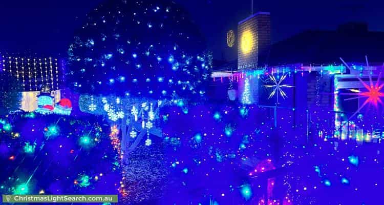 Christmas Light display at  Cockman Way, Orelia