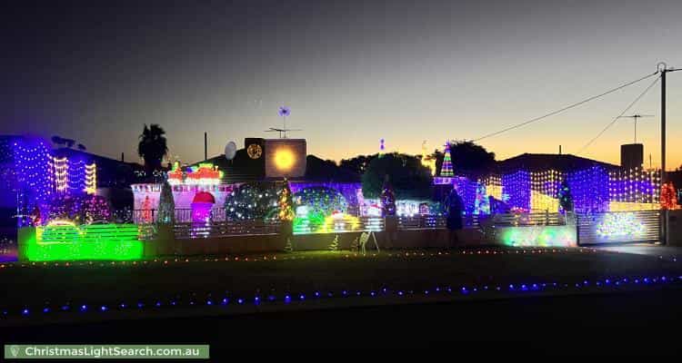 Christmas Light display at  Cockman Way, Orelia