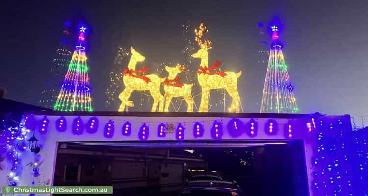 Christmas Light display at  Cockman Way, Orelia