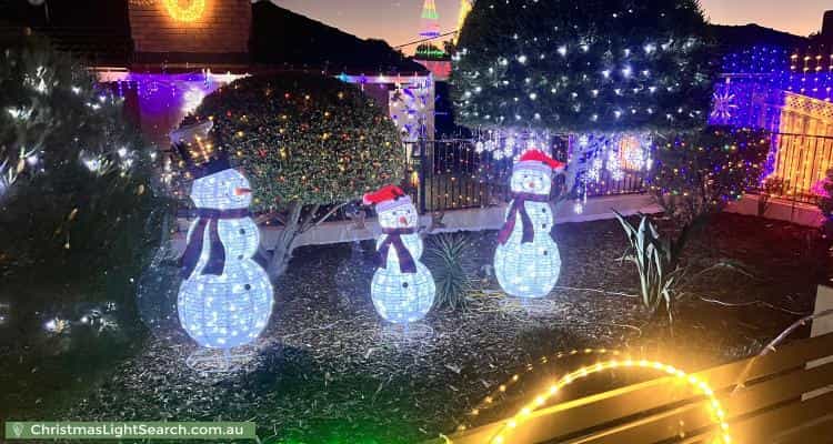 Christmas Light display at  Cockman Way, Orelia