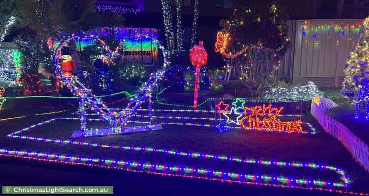 Christmas Light display at 52 Tanbark Circuit, Werrington Downs