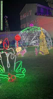 Christmas Light display at 52 Tanbark Circuit, Werrington Downs