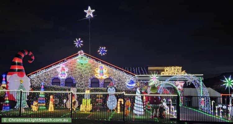 Christmas Light display at 12 Concorde Place, Saint Clair