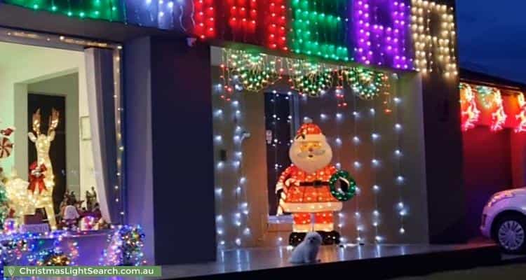 Christmas Light display at  Shaw Road, Officer