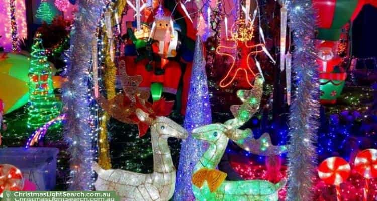 Christmas Light display at 1 Snowdon Street, West Beach