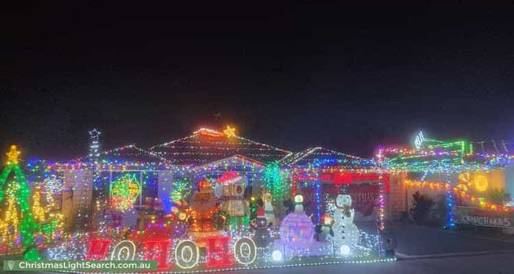 Christmas Light display at 43 Norwich Way, High Wycombe