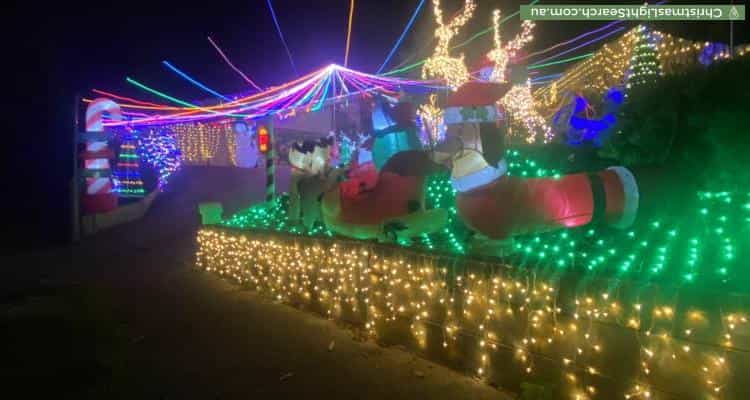 Christmas Light display at 9 Jeanette Close, Saint Helena