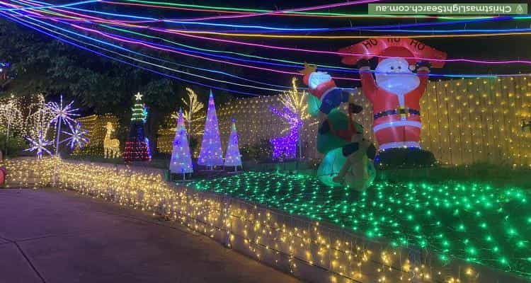 Christmas Light display at 9 Jeanette Close, Saint Helena
