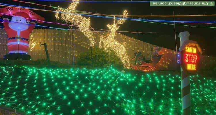 Christmas Light display at 9 Jeanette Close, Saint Helena