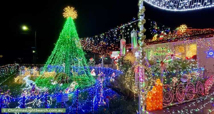 Christmas Light display at 79 Hanworth Street, Balcatta