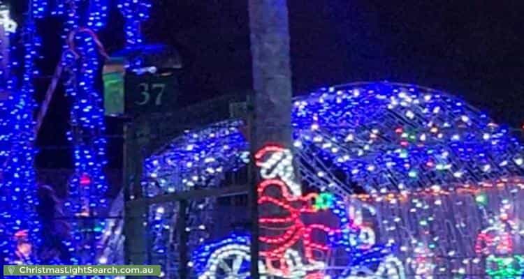 Christmas Light display at 37 Brennan Parade, Strathpine