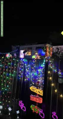 Christmas Light display at 19 Oregon Street, Marsden