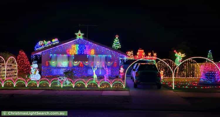 Christmas Light display at 83 Korumburra Road, Wonthaggi