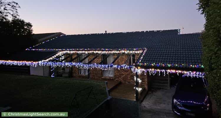 Christmas Light display at 61 Mountain Circuit, Calwell