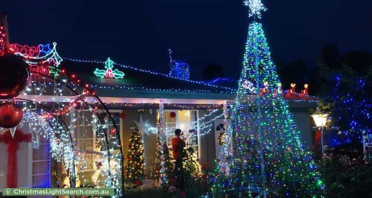 Christmas Light display at 6 Garden Street, Kilsyth