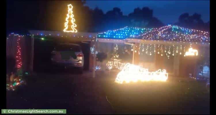 Christmas Light display at 53 Bryden Drive, Ferntree Gully