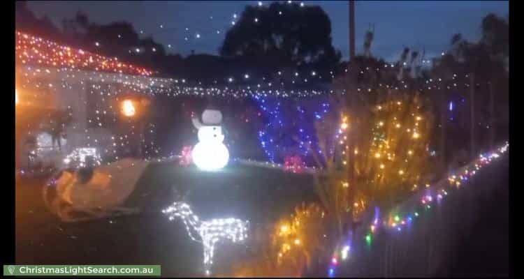 Christmas Light display at 53 Bryden Drive, Ferntree Gully