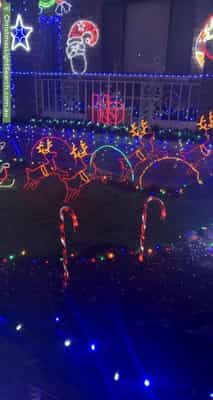 Christmas Light display at  Kemp Street, Mortdale