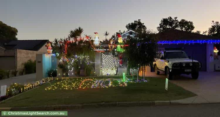 Christmas Light display at 18 Young Street, Melville