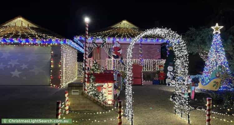 Christmas Light display at 22 Hargreaves Road, Coolbellup