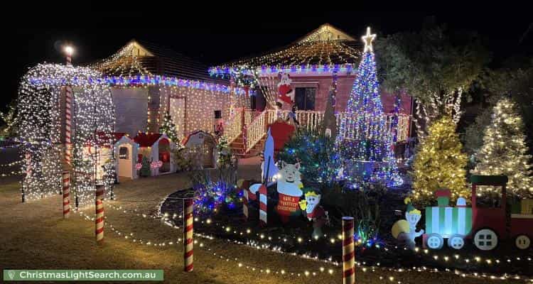 Christmas Light display at 22 Hargreaves Road, Coolbellup
