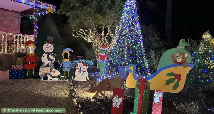 Christmas Light display at 22 Hargreaves Road, Coolbellup