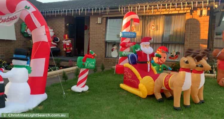Christmas Light display at  Andlon Court, Tullamarine