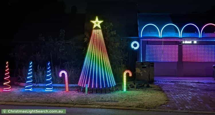 Christmas Light display at 24 Ridge Street, Wembley Downs