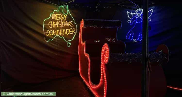 Christmas Light display at 19 Coachwood Street, Crestmead