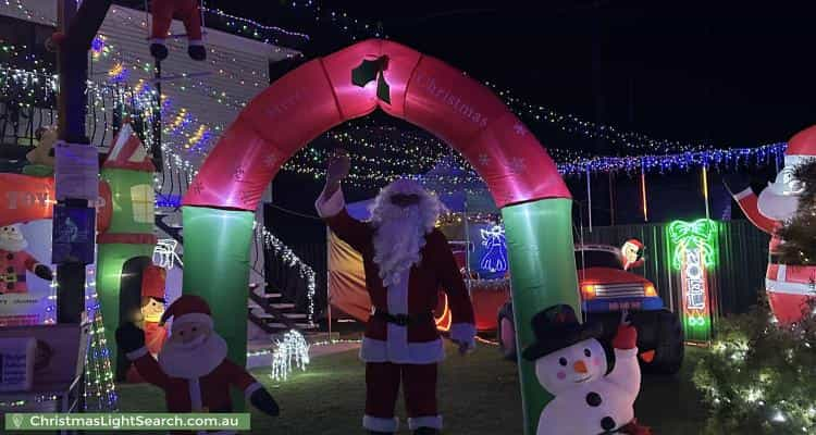 Christmas Light display at 19 Coachwood Street, Crestmead